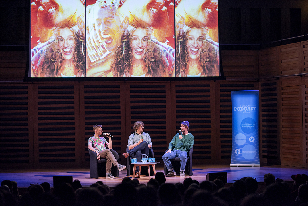 Tim Batt at the London Podcast Festival 2019